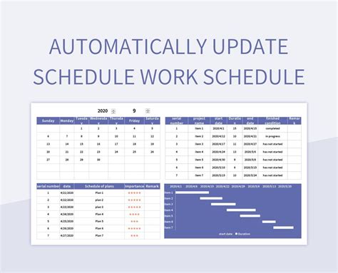 Here's an updated schedule of stores .